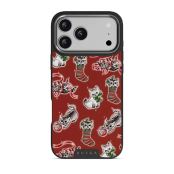Merry Kitty - iPhone 17 Pro Max Case, Elite Dark (MagSafe) / Gunmetal