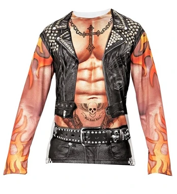 ROCKER / BIKER (photorealistic sublimation printed T-shirt)