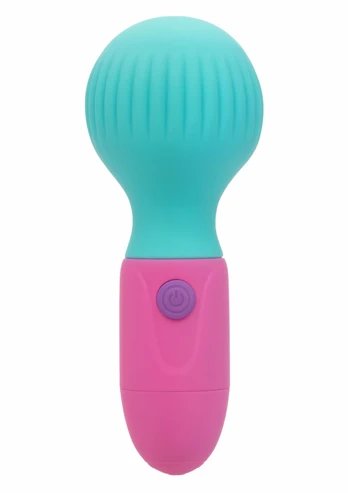 CalExotics Naughty Bits To The Max Wand Mini Massager, 10 Modes, Waterproof, Purple