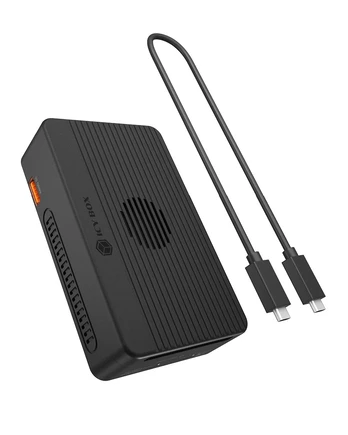 ICY BOX Heart RAID 2818 Vielinis USB4 Juoda