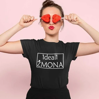 Moteriški marškinėliai „Ideali žmona“