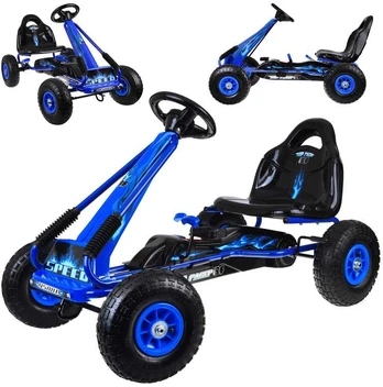 Large pedal go-kart with adjustable seat and inflatable wheels SP0839