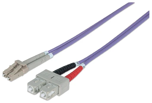 Intellinet Network Solutions LC šviesolaidinis kabelis - SC 5m Violetinė (751056)