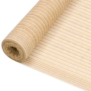 Privatumo suteikiantis tinklelis, smėlio, 1x50m, HDPE, 195g/m²