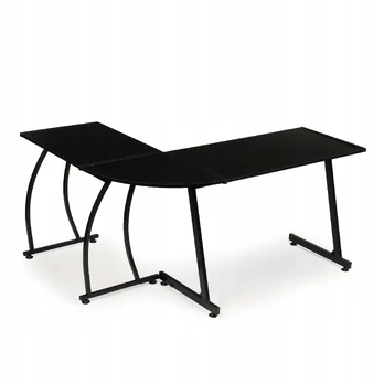 Kampinis ModernHome rašomasis stalas 148 x 48 x 73,5 cm, juodas