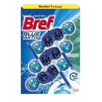 WC valiklis - gaiviklis BREF Blue Active Eucalyptus, 3 x 50 g