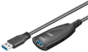 USB kabelis MicroConnect USB-A - USB-A 5 m Juodas (USB3.0AF5A)
