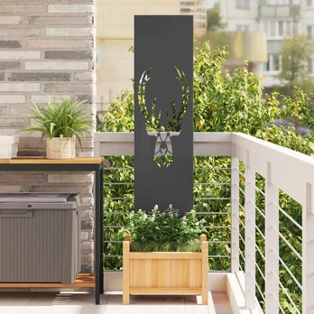 Sodo dekoratyvinis skydas Juoda 32 x 140 cm