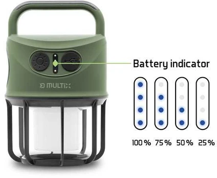 Kempingo lempa Delphin MULTIX 4400mAh