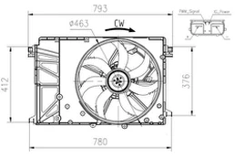 NRF NRF 47932 Radiator fan