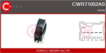 Jungiklis, lango pakėliklis CASCO CWR71052AS