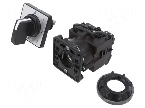 Switch: cam switch | Stabl.pos: 5 | 12A | 0-1-2-3-4 | for building in