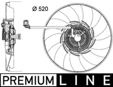 MAHLE CFF 474 000P Ventiliatorius, radiatoriaus