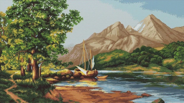 Mountain lake SB502