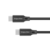 C tipo USB - C tipo USB 100 W 2,5 m Kruger&Matz pagrindinis kabelis kaina