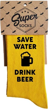 Kojinės "Save water - drink beer"