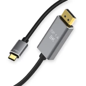 Reagle USB-C/DisplayPort, 1.8 m kaina