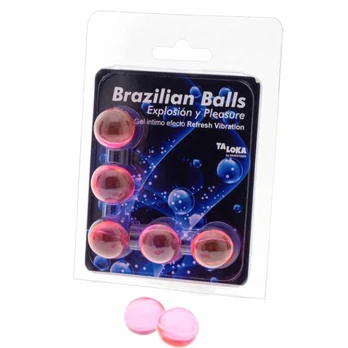 Taloka 5 Brazilian Balls Refresh Gel - Vibrating Effect Massage Spheres