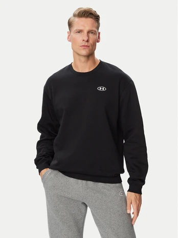 Under Armour Džemperis Ua Rival 6013447 Juoda Regular Fit