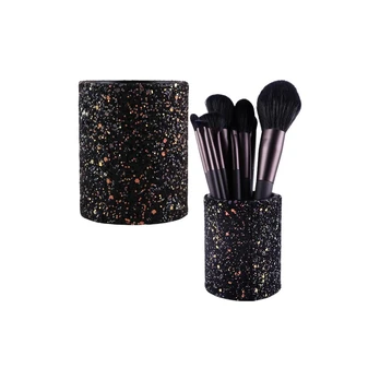 Lean Container Cup For Brushes And Accessories Glitter Juodas