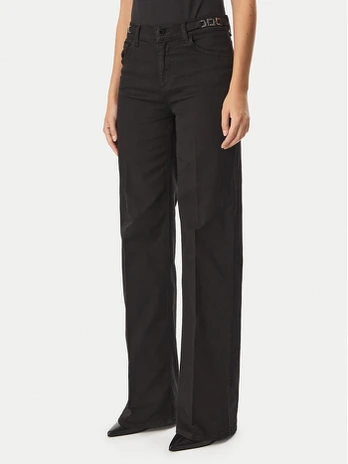 Liu Jo Džinsai UF6096 T690A Juoda Wide Leg