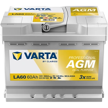 Akumuliatorius VARTA AGM840060068 12V 60Ah 680A D+