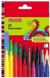 Flomasteriai Herlitz, vienpusiai, 20 vnt.