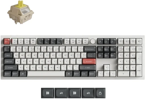 Klaviatūra Keychron Q6 Ultra (Balta)