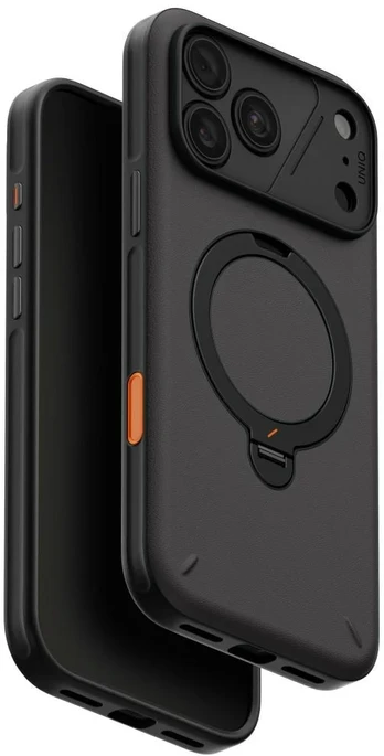 Dėklas UNIQ Elix do iPhone 18 Pro Max / 17 Pro Max 360 Rotating Kickstand pilka