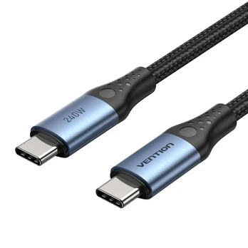 Kabel USB-C do USB-C Vention USB 2.0 5A 240W 1.5m czarny