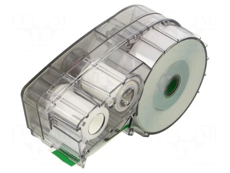 Tape | 12.7mm | 6.4m | green | Character colour: white | self-adhesive