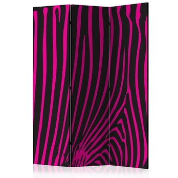Artgeist Pertvara - Zebra pattern (violet) [Room Dividers] 135x172