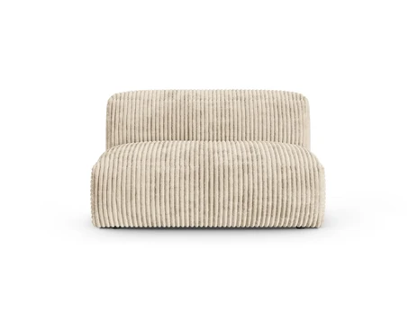 Modul Armless, "Martina", 1 Seat, 132x120x75, Light Beige