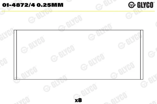 Guoliai dideliu galu GLYCO 01-4872/4 0.25MM