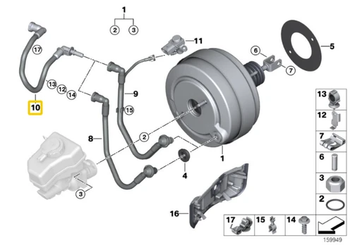 Bmw Vakuumas Vamzdis E81 E87 E90 E92 Originalus 11667599961