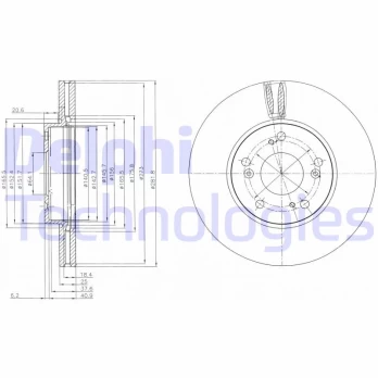 Stabdžių diskas DELPHI BG4119