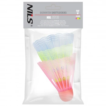 NBL6013 NYLON SHUTTLECOCKS MULTICOLOR 3 PCS. NILS