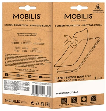 Mobilis ANTI-SHOCK IK06-CLEAR MEMOR 10/BULK SCREEN PROTECTOR
