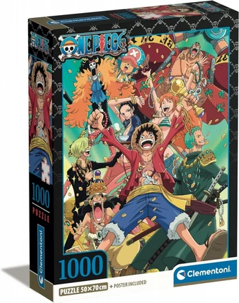 Clementoni CLE puzzle 1000 Compact Anime OnePiece 39921