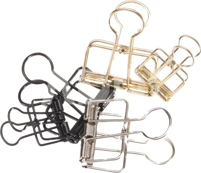 BookBinders Wire clip M silver 10 pcs in box