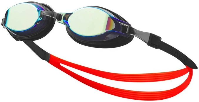 Plaukimo akiniai Nike Os Chrome Mirrored juoda-raudona NESSD125-710