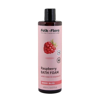 FOLK & FLORA RASPBERRY vonios putos, 400 ml