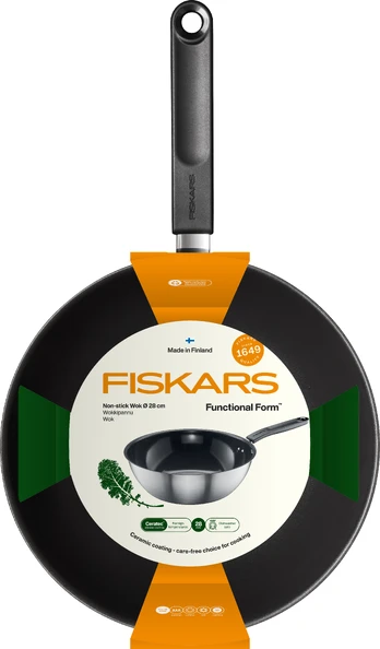 Fiskars Functional Form -wokkipannu, 28 cm