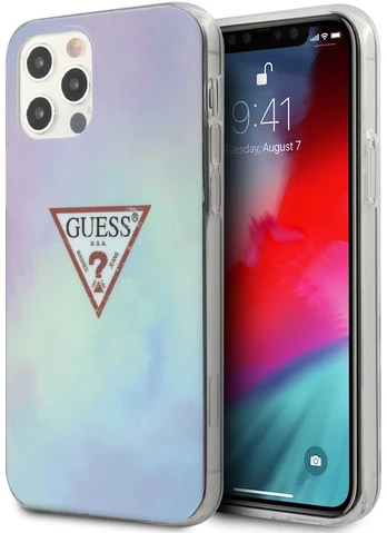 Telefono dėklas Guess, Apple iPhone 12 Pro Max, žalia/violetinė