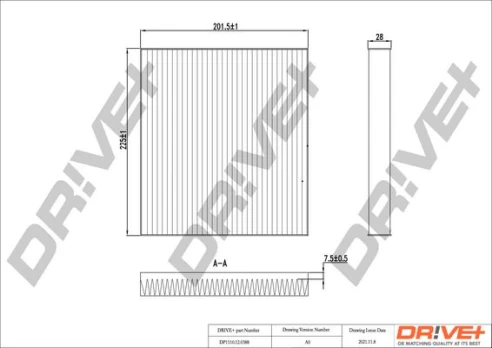 Filtras, salono oras Dr!ve+ DP1110.12.0388