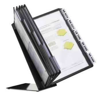 DURABLE TischSichttafelsys VarioTable10 Sichttafeln juodas