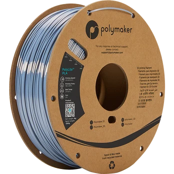 Polymaker PolyLite PLA - 1kg - 1.75mm - Silk Silver