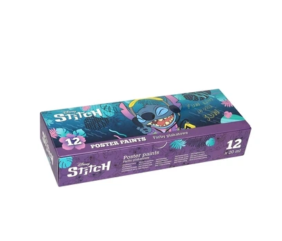 Dažai guašas Disney Stitch, 12x20 ml