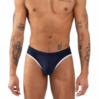 BURN 020 Slip Navy M - Premium Breathable Men’s Underwear