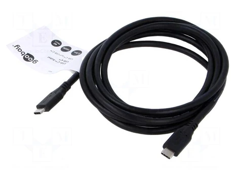 Cable | USB 4.0 | USB C plug,both sides | 2m | black | 40Gbps | PVC | 100W